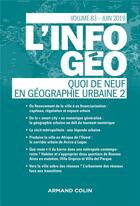 Couverture du livre « L'information geographique (2/2019) quoi de neuf en geographie urbaine (2) » de  aux éditions Armand Colin