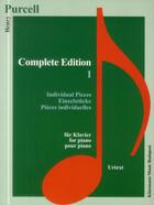 Couverture du livre « Purcell ; complete edition I ; individual pieces » de Henry Purcell aux éditions Place Des Victoires/kmb
