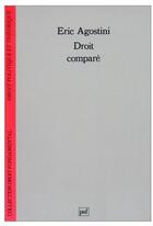 Couverture du livre « Droit comparé » de Agostini E. aux éditions Puf