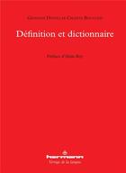 Couverture du livre « Definition et dictionnaire » de Giovanni Dotoli aux éditions Hermann
