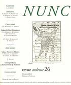 Couverture du livre « Revue nunc n.26 : dossier Didi-Huberman T. Malick » de Revue Nunc aux éditions Corlevour