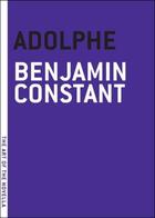 Couverture du livre « Adolphe » de Benjamin Constant aux éditions Adult Pbs