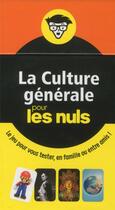 Couverture du livre « Boite a questions - la culture generale pour les nuls, 7e edition » de  aux éditions First