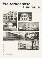 Couverture du livre « Bauhaus taschenbuch 21 ; welterbestatte bauhaus » de  aux éditions Spector Books