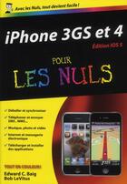 Couverture du livre « IPhone 3GS et iPhone 4 ; édition iOS5 pour les nuls » de Edward C. Baig aux éditions First Interactive