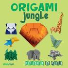 Couverture du livre « Détacher et plier : origami jungle » de Rita Foelker et Paolo Biano aux éditions Nuinui
