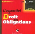 Couverture du livre « Essentiel droit des obligations 3e ed. (l') » de Renault-Brahinsky Co aux éditions Gualino