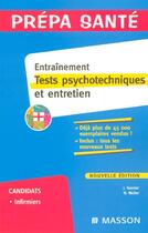 Couverture du livre « Entrainement, tests psychotechniques et entretien (3e edition) » de  aux éditions Elsevier-masson
