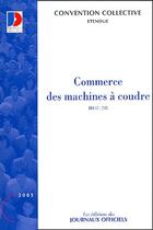 Couverture du livre « Commerce des machines a coudre » de  aux éditions Documentation Francaise