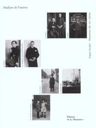 Couverture du livre « Analyse De L'Oeuvre - August Sander » de Conrath-Scholl/Lange aux éditions La Martiniere