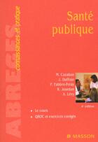 Couverture du livre « Sante publique ; 4e edition » de  aux éditions Elsevier-masson