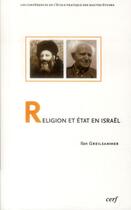 Couverture du livre « Religion et etat en israel » de Ilan Greilsammer aux éditions Cerf
