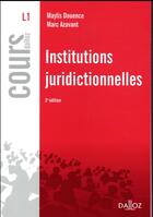 Couverture du livre « Institutions juridictionnelles (3e édition) » de Maylis Douence aux éditions Dalloz