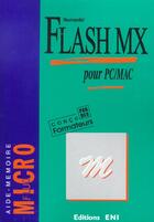 Couverture du livre « Flash mx ; pour pc-mac » de  aux éditions Eni