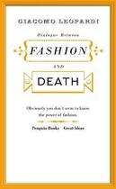 Couverture du livre « Dialogue between fashion and death » de Giacomo Leopardi aux éditions Adult Pbs