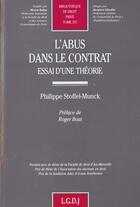 Couverture du livre « Abus dans le contrat (l') » de Stoffel-Munck Philip aux éditions Lgdj