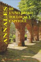 Couverture du livre « Annales UT1 capitole 2016-2017 t.LVII » de  aux éditions Putc