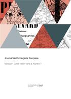 Couverture du livre « Journal de l'horlogerie française » de Chambre Syndicale De aux éditions Hachette Bnf