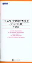 Couverture du livre « Plan Comptable General 1999 » de Kpmg aux éditions Economica