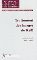 Couverture du livre « Traitement des images de RSO » de Maitre Henri aux éditions Hermes Science Publications