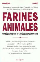 Couverture du livre « Farines Animales ; Rapport Senat » de G Deriot et J Bizet aux éditions Calmann-levy
