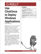 Couverture du livre « Use ClickOnce to Deploy Windows Applications » de Lee Wei-Meng aux éditions O'reilly Media