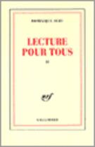 Couverture du livre « Lecture Pour Tous » de Dominique Aury aux éditions Gallimard