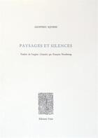 Couverture du livre « Paysages et silences » de Geoffrey Squires aux éditions Unes