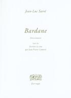 Couverture du livre « Bardanne » de Jean Luc Sarre aux éditions Verdier