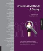 Couverture du livre « Universal methods of design » de Hanington/Martin aux éditions Rockport