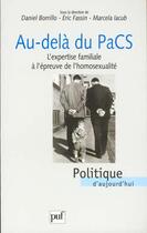 Couverture du livre « Au dela du pacs » de Borrillo D. aux éditions Puf
