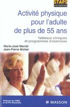 Couverture du livre « Activites physiques pour l'adulte de plus de 55 ans - pod » de Manidi/Michel aux éditions Elsevier-masson