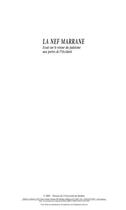 Couverture du livre « La nef marrane ; essai sur le retour du judaïsme aux portes de l'Occident » de Anne-Lise Polo aux éditions Presses De L'universite Du Quebec