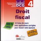 Couverture du livre « Carres dcg 4 - droit fiscal, 5eme ed » de Grandguillot B E F. aux éditions Gualino
