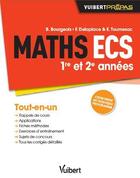 Couverture du livre « Maths ECS ; 1e et 2e années » de  aux éditions Vuibert