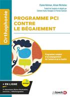 Couverture du livre « Programme PCI contre le bégaiement » de Elaine Kelman aux éditions De Boeck Superieur