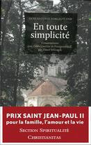 Couverture du livre « En toute simplicité » de Antoine Forgeot aux éditions Petrus A Stella