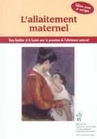 Couverture du livre « L'allaitement maternel » de Dany Gauthier aux éditions Sainte Justine