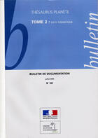 Couverture du livre « Bulletin de l'environnement n.157 thesaurus t.2 » de  aux éditions Documentation Francaise