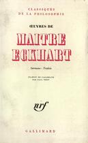 Couverture du livre « Oeuvres » de Johannes Eckhart aux éditions Gallimard