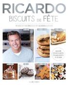 Couverture du livre « Biscuits de fête ; 70 recettes faciles et gourmandes » de Ricardo aux éditions Larousse