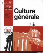 Couverture du livre « Culture generale + etext » de De La Garanderie aux éditions Pearson