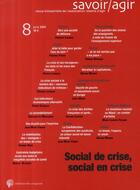 Couverture du livre « Social de crise, social en crise (juin 2009) » de  aux éditions Croquant