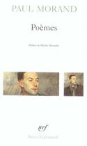Couverture du livre « Poèmes » de Paul Morand aux éditions Gallimard
