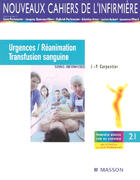 Couverture du livre « Urgences, réanimation, transfusion sanguine » de Carpentier J-P. aux éditions Elsevier-masson