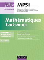 Couverture du livre « Mathématiques ; mpsi ; tout-en-un (4e édition) » de  aux éditions Dunod