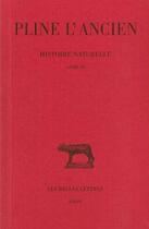 Couverture du livre « Histoire naturelle, livre 9 » de Pline L'Ancien aux éditions Belles Lettres