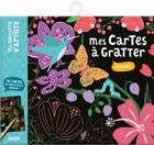 Couverture du livre « Mes cartes a gratter - fleurs » de Mel Armstrong aux éditions Philippe Auzou