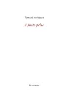 Couverture du livre « À juste prise » de Fernand Verhesen aux éditions Cormier