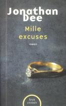 Couverture du livre « Mille excuses » de Jonathan Dee aux éditions Plon